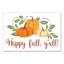 « happy automne y’all », art textuel sur toile