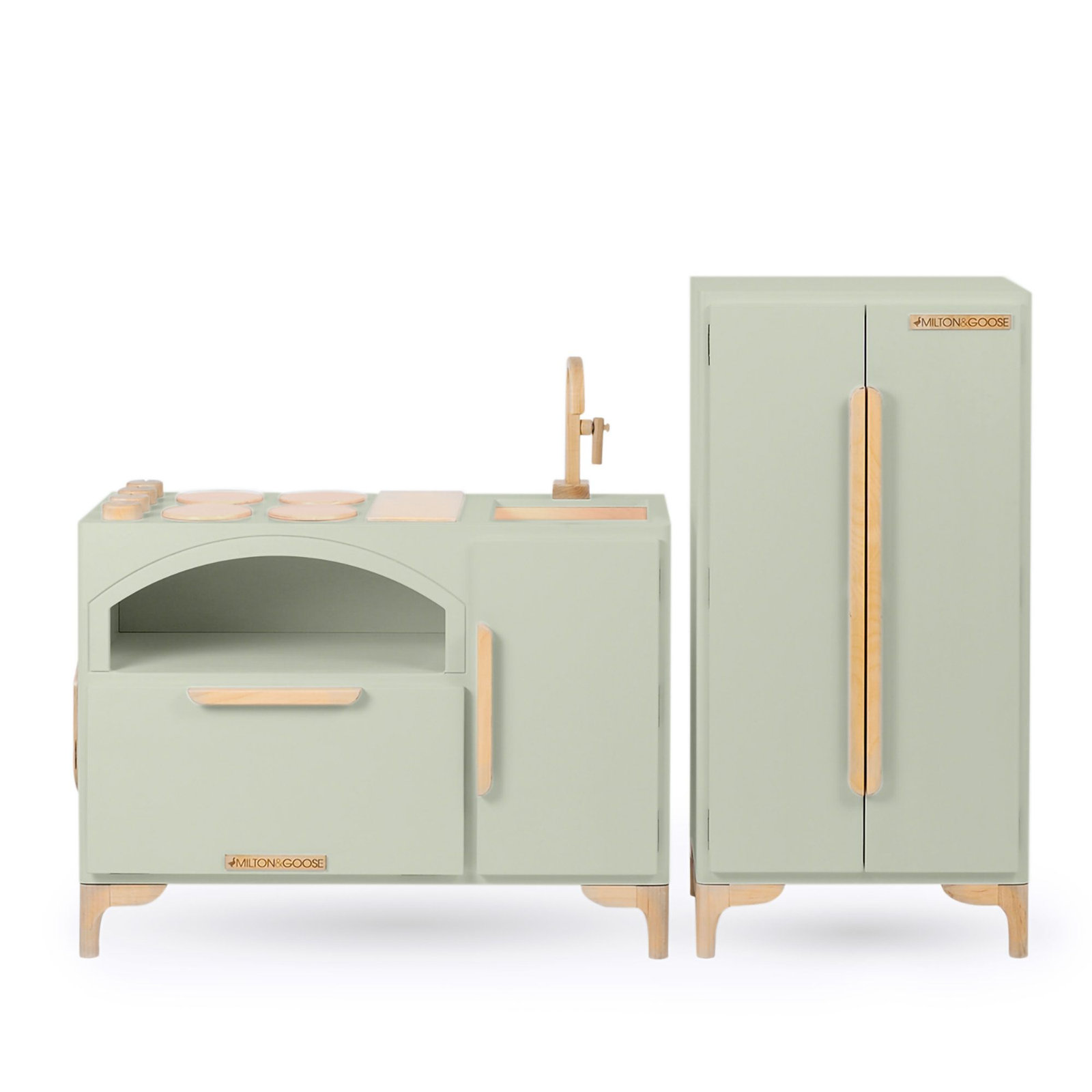 Luca Wooden Play Appliance Set, Light Sage