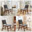 Upholstered Dining Chairs Set Of 6 With Rubber Wood Leg For Dining Room, Kitchen, Living Room.