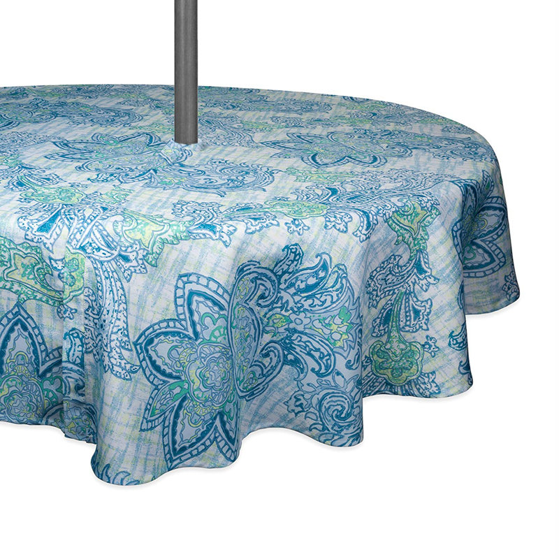 Avleen Paisley Round Tablecloth, 60" L x 60" W