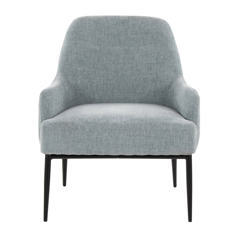 Marcel Accent Chair, Light Blue Polyester Blend