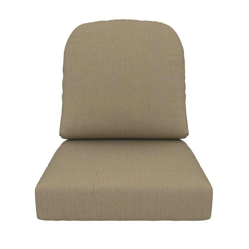 Outdoor Sunbrella® Seat/Back Cushion, Spectrum Mushroom Sunbrella® Plainweave
