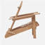 Ensemble de 2 chaises Adirondack pliantes en bois pour l'extérieur avec dossier pré-assemblé, chaise de patio en bois pour patio