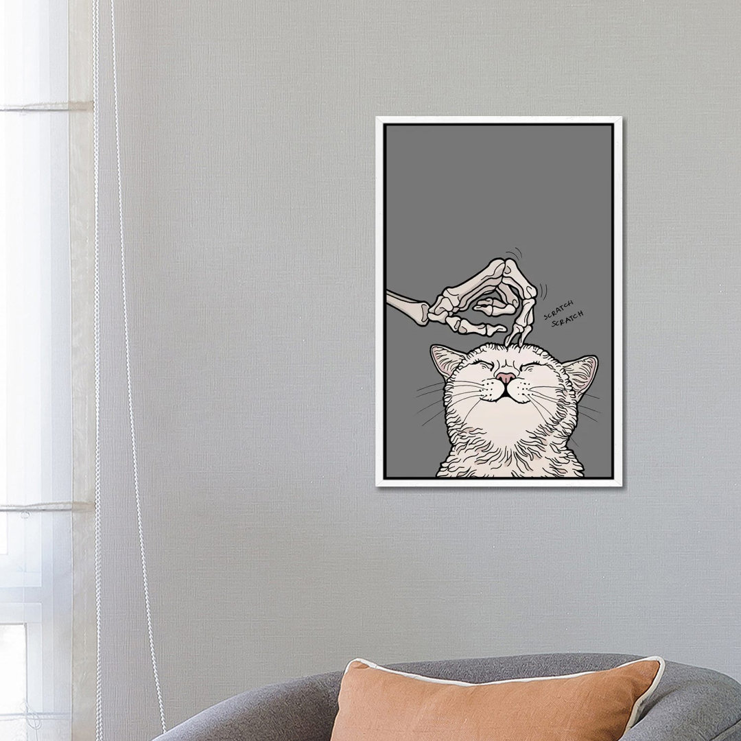 Purrpurr von Tiina Menzel - Galerie-verpackte Leinwand Giclée