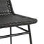 Dark Brown Chair(2)+Black Accent Table