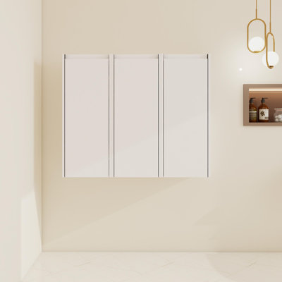 36" Wall Mounted Required Linen Cabinet with 3 Soft Close Doors
