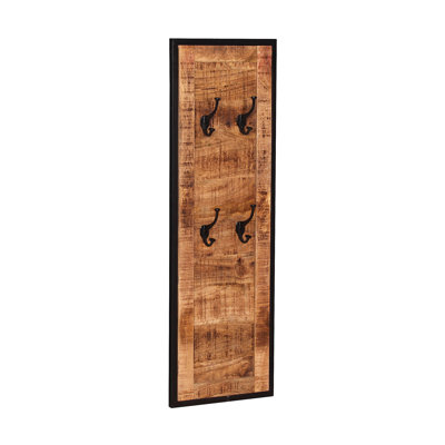 Hendry Solid Wood Wall Storage 4 - Hook Coat Rack