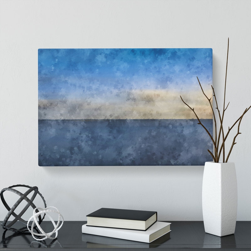 Baltic Sea Horizon - Wrapped Canvas Painting, 50cm H x 76cm W x 3cm D