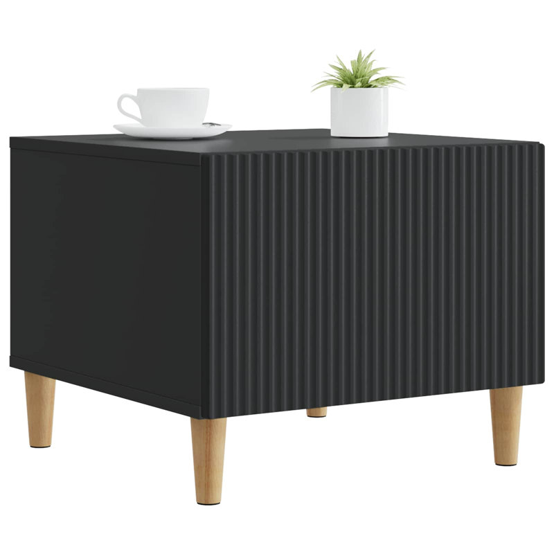 Coffee Table with Storage, 40cm H x 50cm L x 49cm W, Black