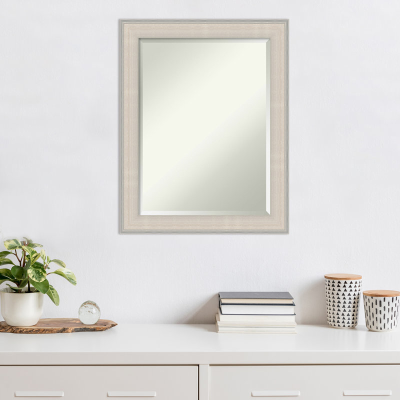 Eassa Rectangle Wood Wall Mirror, 28.5" x 22.5"