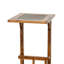 Marv Side Table with Magazine Rack, 13 Inch, Rustic Oak Finish Wood