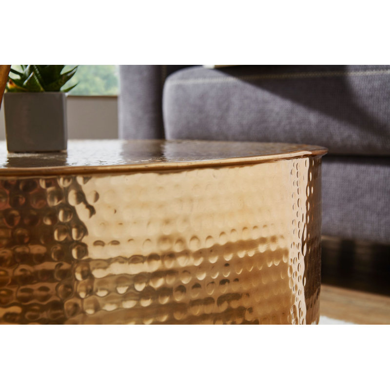 Cajigas Solid Coffee Table, Gold