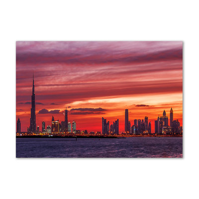 Sunset Dubai - Wrapped Canvas Print
