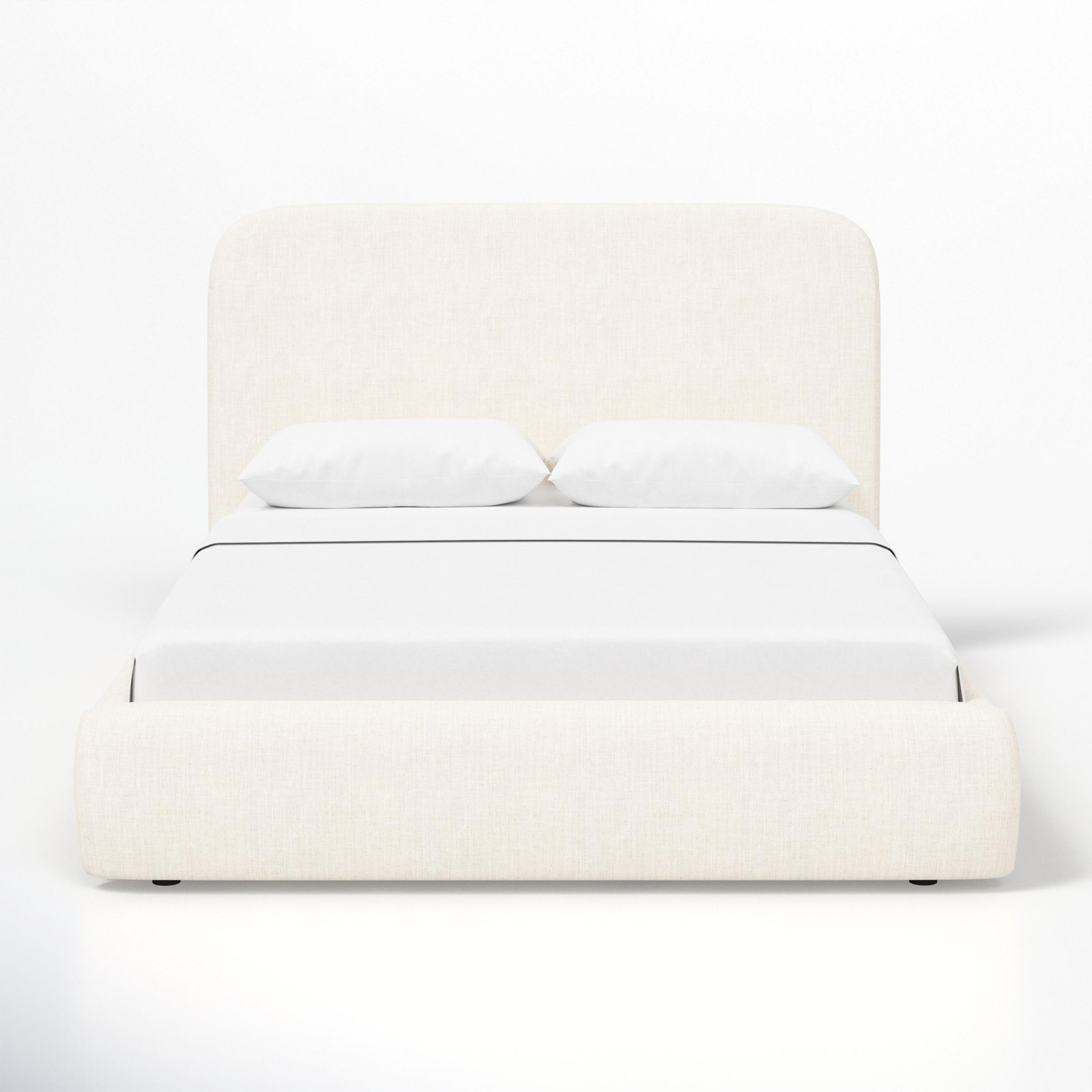 Cleophus Tall Platform Bed, Twin, Cream