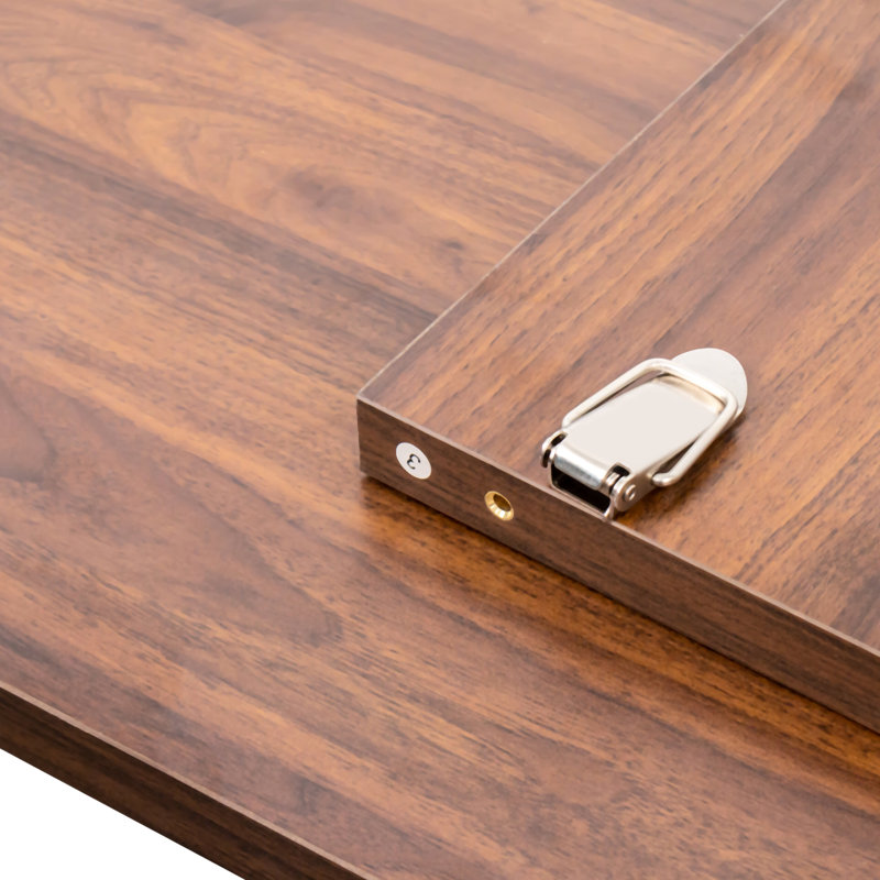Table de salle à manger moderne et base géométrique en forme de X 71,98 po x 34,27 po x 29,25 po
