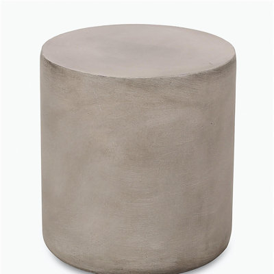 Outdoor LightWeight Concrete Side Table,MGO End Table ,Light Gray
