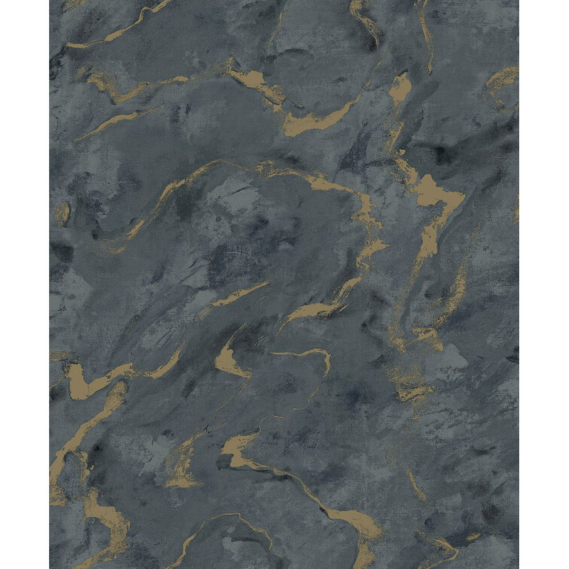 Rouleau de papier peint L 33 pi x l 21 po Babett, Denim