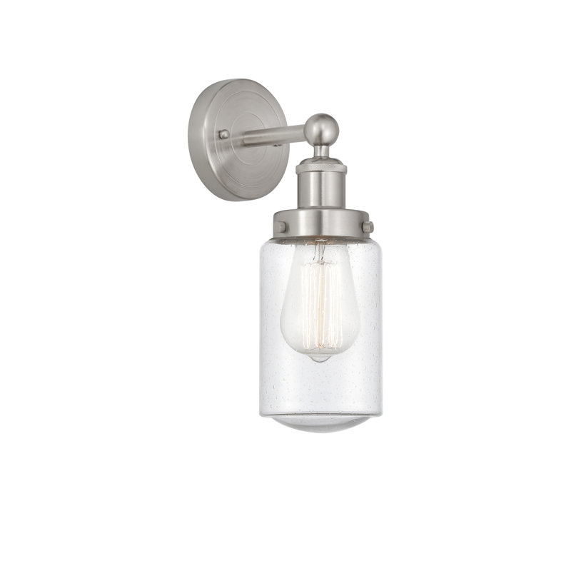 Cantril Armed Sconce, Brushed Satin Nickel, Seedy