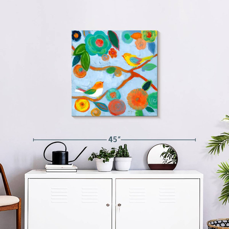 Brampt Birds And Whimsy I, 24" H x 24" W