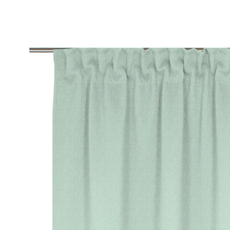 Sunday, multi -band scarf, semi -transparent, Mint, 142cm Width x 295cm Drop