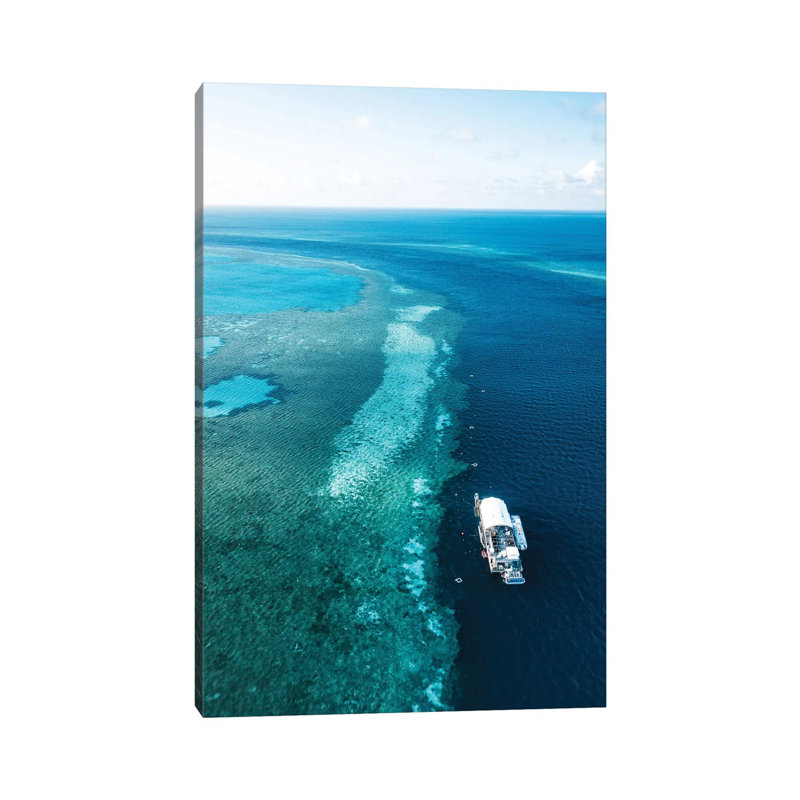 Great Barrier Reef Pontoon by James Vodicka - Wrapped Canvas Gallery-Wrapped Canvas Giclée, 30.48cm H x 20.32cm W