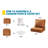 Outdoor 6'' Seat / Back Cushion-984276315