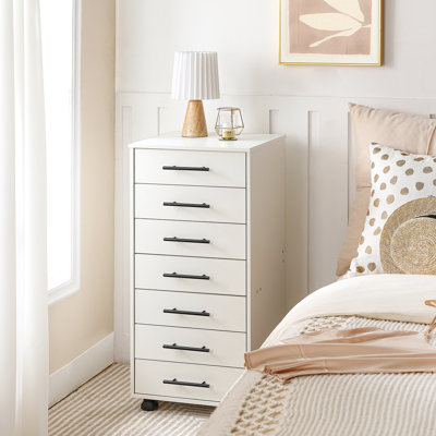 15.7'' Wide 7-drawer Mobile File Cabinet