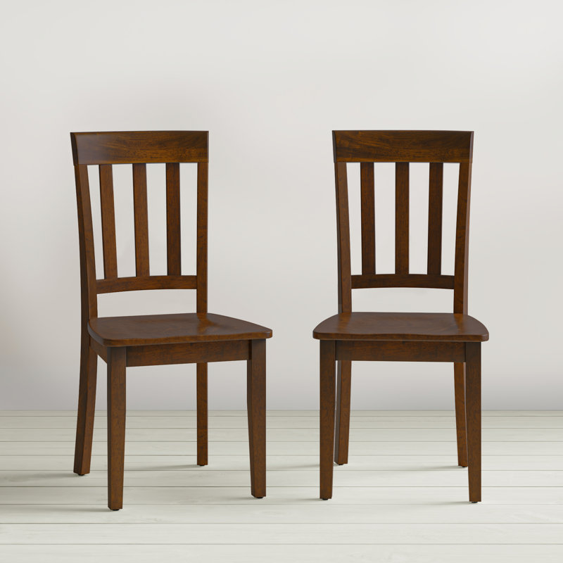 Iyad 3-piece Solid Wood Drop Leaf Dining Set With Slatback Chairs - Caramel, Caramel