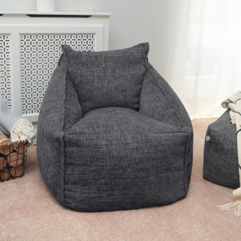 rucomfy Beanbags Weave Snug Bean Bag Chair. Home Luxury Living or Bed Room Adult Recliner Seat. Chunky Soft Textured Durable Fabric. Extra Large H84 x W68 x L78cm