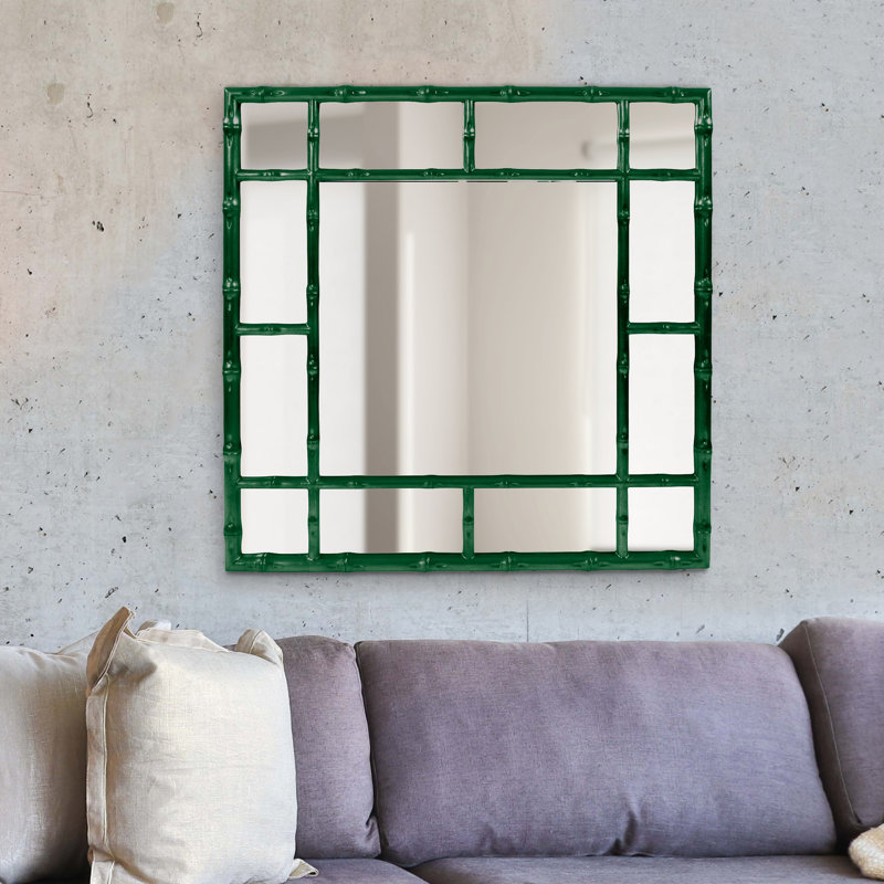 Miroir d'appoint sans cadre Eile, Vert forêt