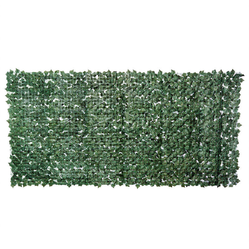 Privacy Artificial Leaf Hedge Screen Privacy Fence, Dark Green, 3M x 1.5M