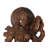 South Indian Temple Wood Apsara Sculpture, 36 in. Height     Khajuraho-Inspired Carved Decor for Foyer & Living Room