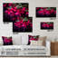 Fuchsia vivace fleurs II - décoration murale acrylique fuchsia-101523591