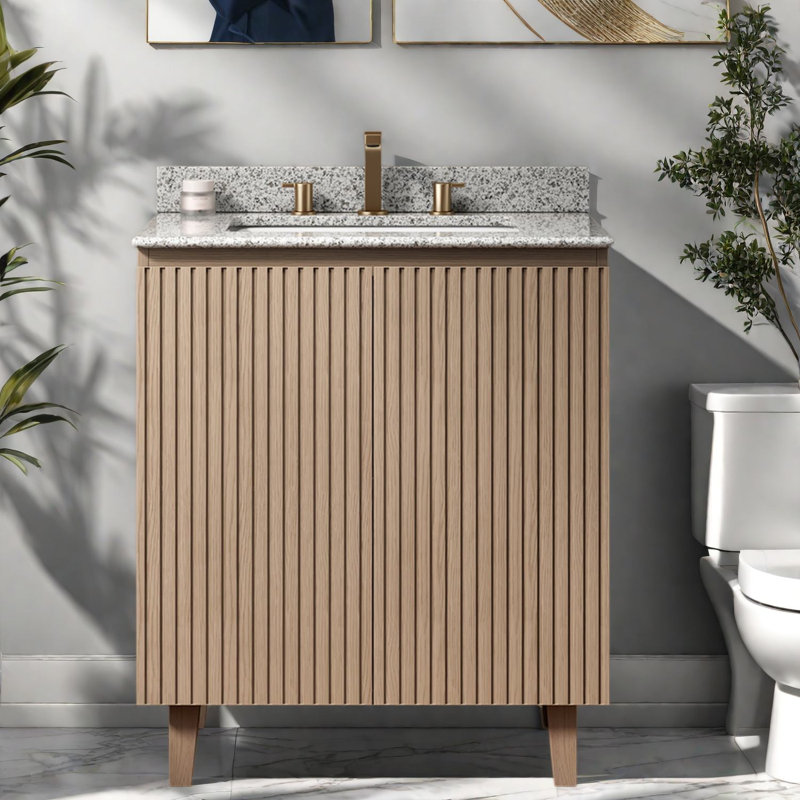 Freestanding Standard With Granite Top, 29.92