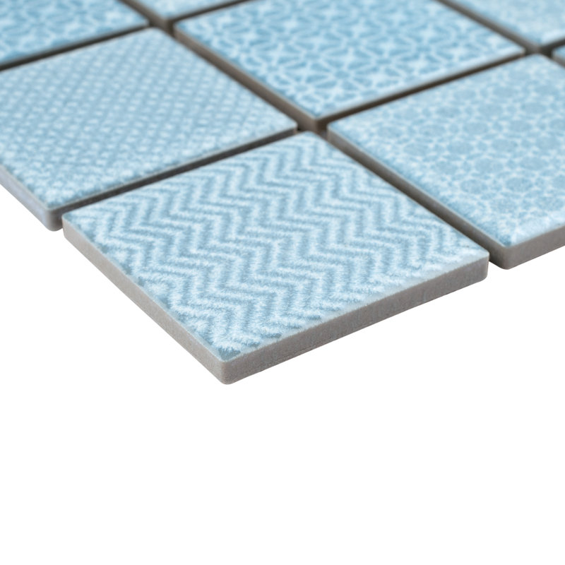 Celadon 1.84" x 1.84" Porcelain Grid Mosaic Wall & Floor Tile