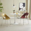 Table ronde blanche, table de salle à manger moderne, plateau en panneau de fibres à densité moyenne et table tulipe ronde en acier, table basse Mid-Century pour salon 24 pouces, table de salle à manger ovale, table basse-2085219804
