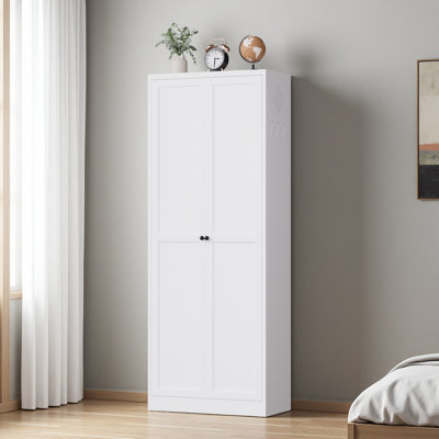 72"Metal Kitchen Pantry Cabinet With Doors, Heavy-Duty Freestanding Storage Organizer With 5 Adjustable Shelves