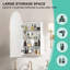 Aishwarya 40mm W 80mm H Framed Medicine Cabinet Mirror 3 Fixed-1764395517