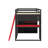 Full Size Wood Loft Bed With,Wardrobe,Shelves,Blackout Curtains,And RGB Lights-1874124145