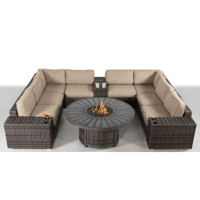 Thomasin Fully Assembled 6 - Person Seating Group with Cushions