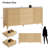 Fluted Dresser For Bedroom With 9 Drawers, 62.9" Wide Modern Chest Of Drawers With Metal Handle-1438436014