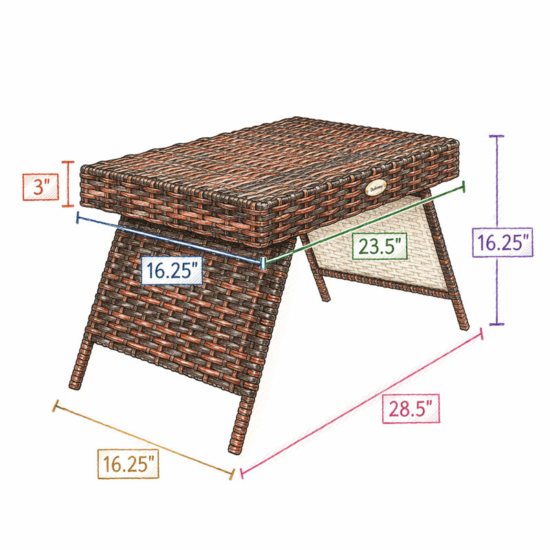 Table de bout Outsunny