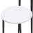 Metal Bar Stool with Backrest (Set of 3)