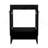 Bathroom Vanity With Sink, 2 Doors, 2 Shelves, Black Wengue-2021955446