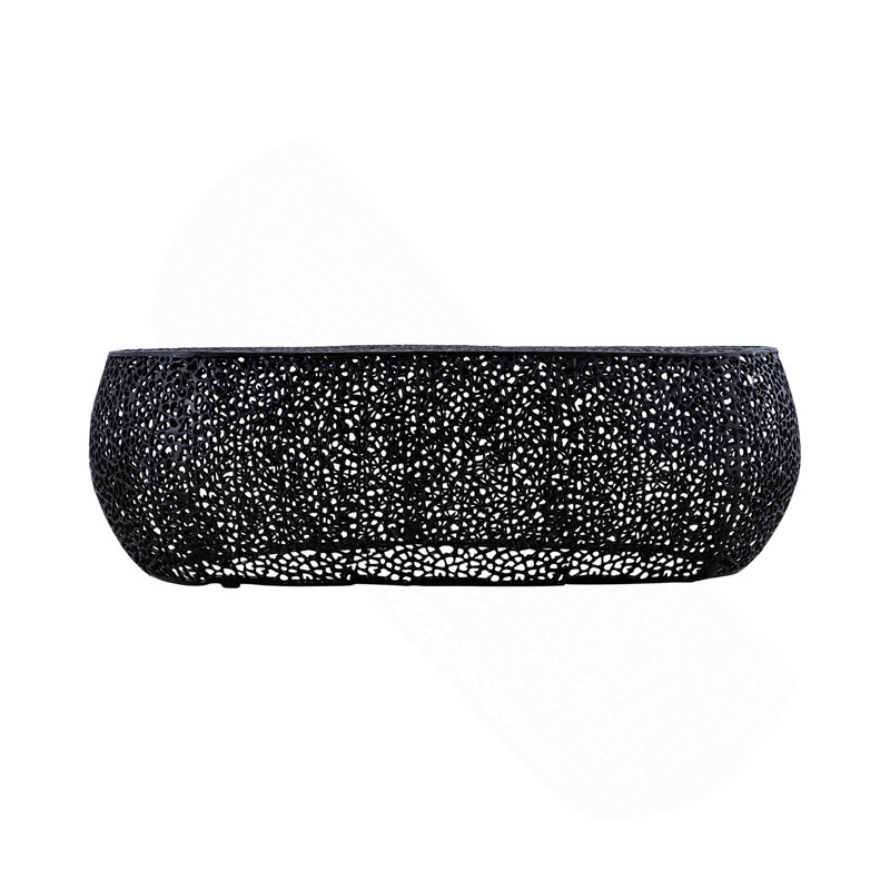 Table basse, ovale noir, Noir