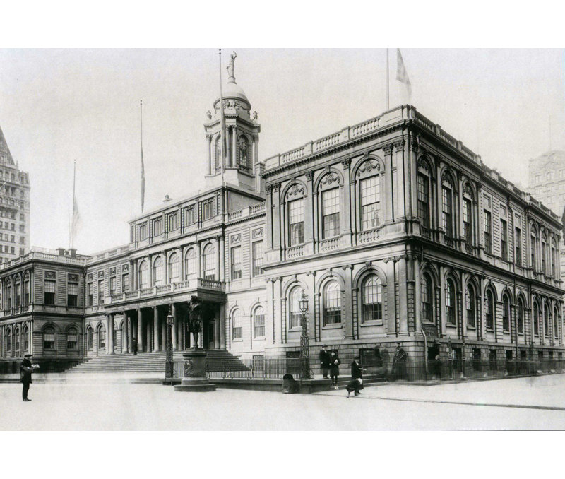 New York City Hall - 1919, 16'' H x 24'' W