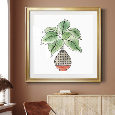 Boho Greenery I - peinture encadrée