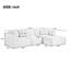 Canapé modulaire rembourré avec repose-pieds-237126820