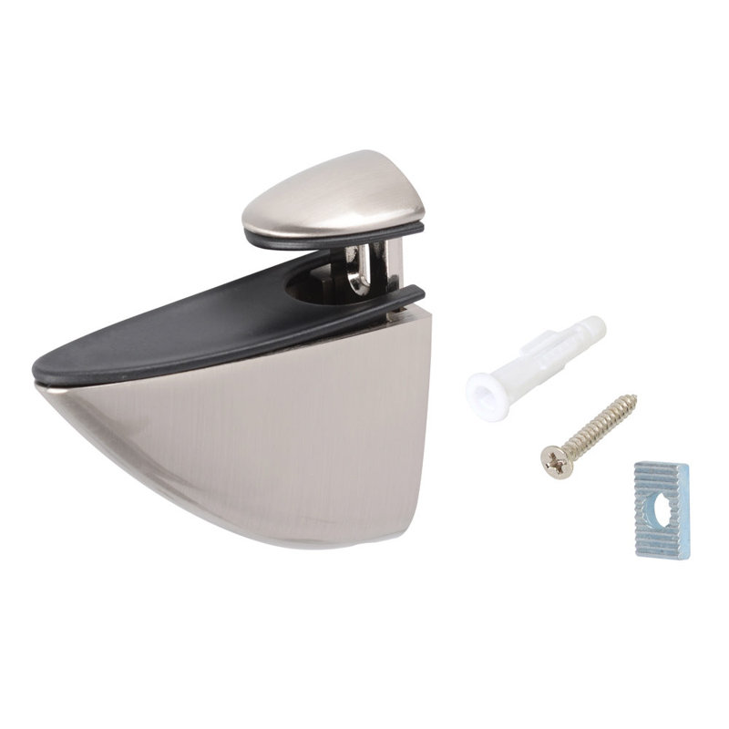 Wall Mount Shelf, Stainless Steel, 2.61" H x 2.95" W x 1.19" D