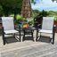 Ensemble de 2 chaises de jardin pour l'extérieur, jardin, bord de piscine